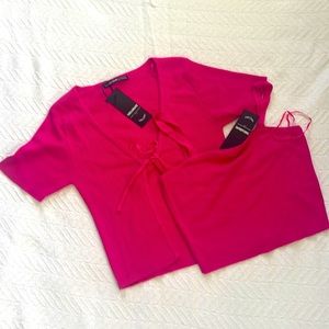 Pink Cardigan Set NWT
